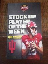FERNANDO MENDOZA 2026 SENIOR BOWL STOCK UP ROOKIE INDIANA HOOSIERS 3x5 OVERSIZED