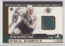 2001-02 Pacific Vanguard Paul Kariya Guy Hebert #2 HOF xp6