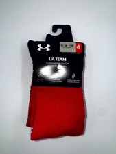 Under Armour UA Team Cushioned Over-The-Calf Socks Kids 10.5K-13K Red - 1 Pair