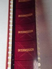 Movie Theater Intermission Break Original 35mm Film Strip 12"