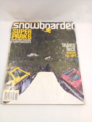  Snowboarder Mag VTG Lib Tech Travis Rice 2002 Super Park 6 RARE Collector Item