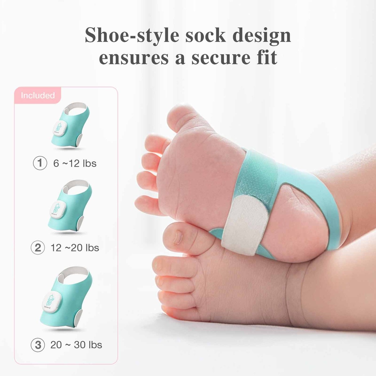 Sense-U Smart Sock Shoe Baby Monitor (Long Range) – Real-time 