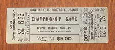 1966 PHILADELPHIA BULLDOGS CONTINENTAL FOOTBALL LEAGUE CHAMPIONSHIP FULL TICKET