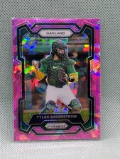 2024 Panini Baseball Tyler Soderstrom #266 Pink Cracked Ice