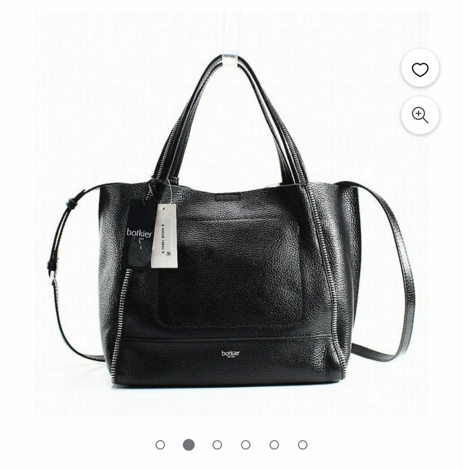 BOLSO BANDOLERA BOTKIER CUERO SOHO TALLA BITE NEGRO Foto 2 de 4