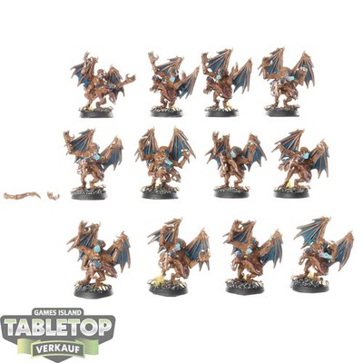 Tyraniden - 12x Gargoyles - bemalt