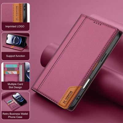 For iPhone 17 16e 16 15 14 13 12 11 Pro Max Case Leather Card Wallet Flip Cover