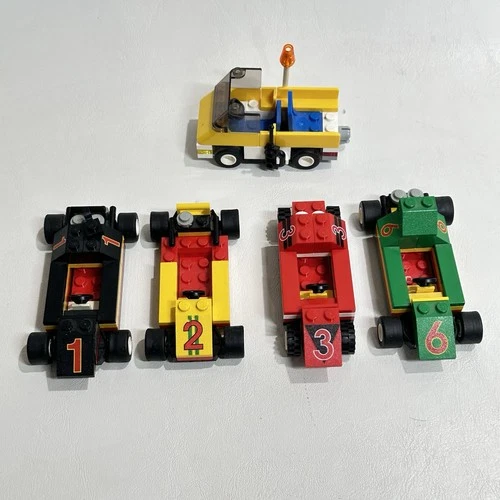 LEGO Town 6335 Indy Lot Of 5 Cars Truck 1996 Vintage Parts