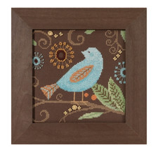 Mill Hill Debbie Mumm Aqua Bird Out On A Limb Beaded Cross Stitch Kit
