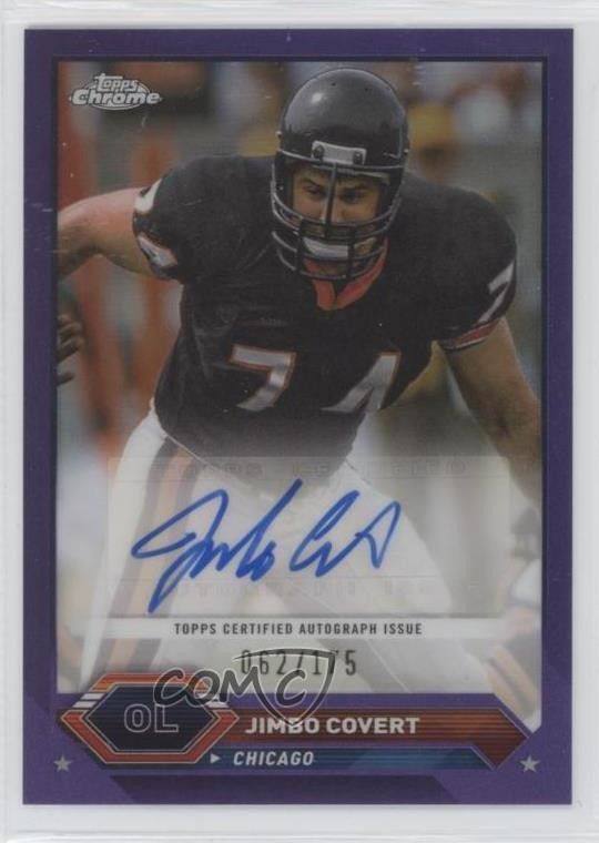 2023 Composite Topps Chrome Purple Refractor /175 Jimbo Covert #TCA-JCO Auto HOF