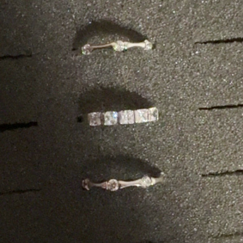 Stackable 925 Sterling Silver Ring Set - image 1