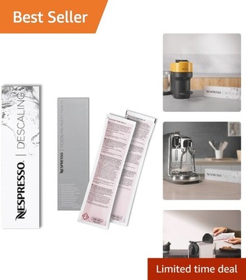2 Pack Nespresso Descaling Solution - Enhance Flavor & Prolong Machine Life