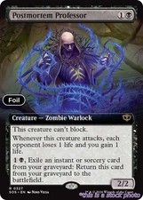 Postmortem Professor (Extended Art) #327 SOS NM Foil Magic