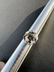 Sanchez 925 Sterling Silver Vintage Ring MEXICO Large Cutout Smoky Quartz