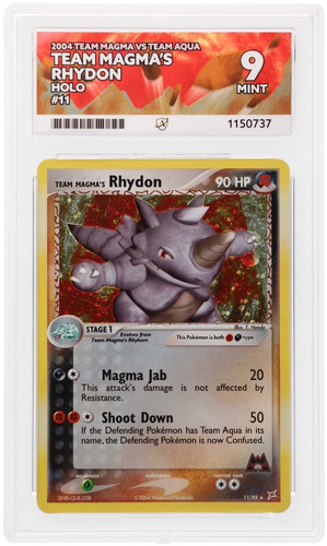 Team Magma's Rhydon graded ACE 9 for sale on eBay