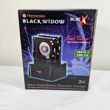 Thermaltake BlacX Duet Black Widow Dual Hard Drive Docking Station OPEN BOX