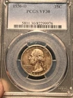 1936Dwashington Quarter PCGS VF30 W/Rev. Stripe Tone #1159