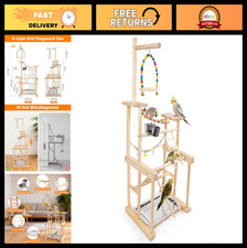 4-Layer Bird Playground Stand for Parakeets, Conures, Cockatiels  Lovebirds - F