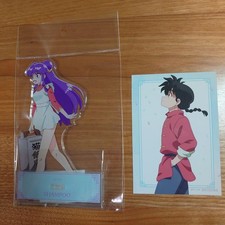 Ranma 1/2 Shampoo Seasonal Ver. BIG Acrylic Stand  Bonus Ranma Card