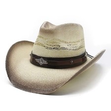 Western Drifter Cowboy Cowgirl Unisex European Paper Straw Hat
