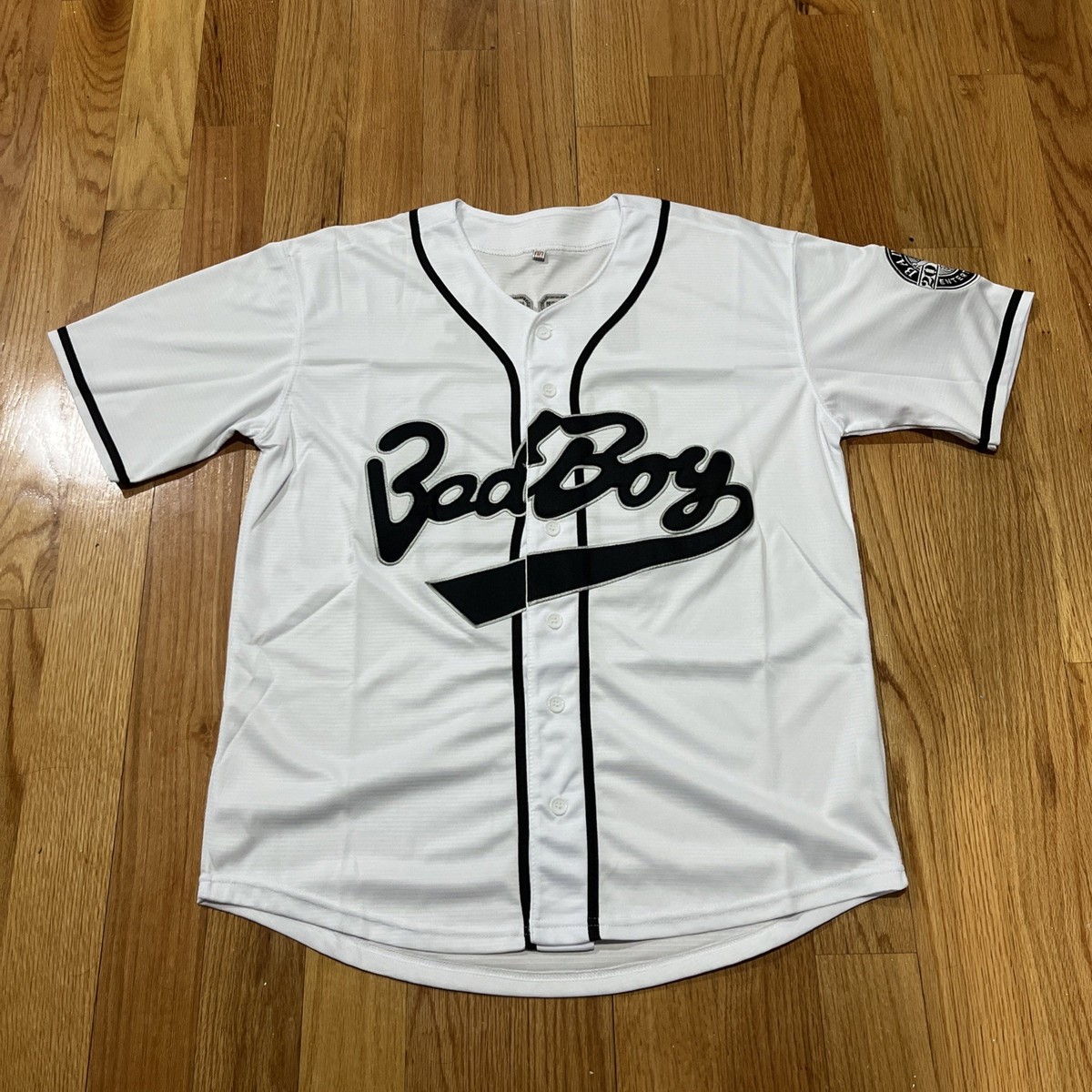 Biggie Bad Boy Entertainment 20 Years Black White Embroidery Hip