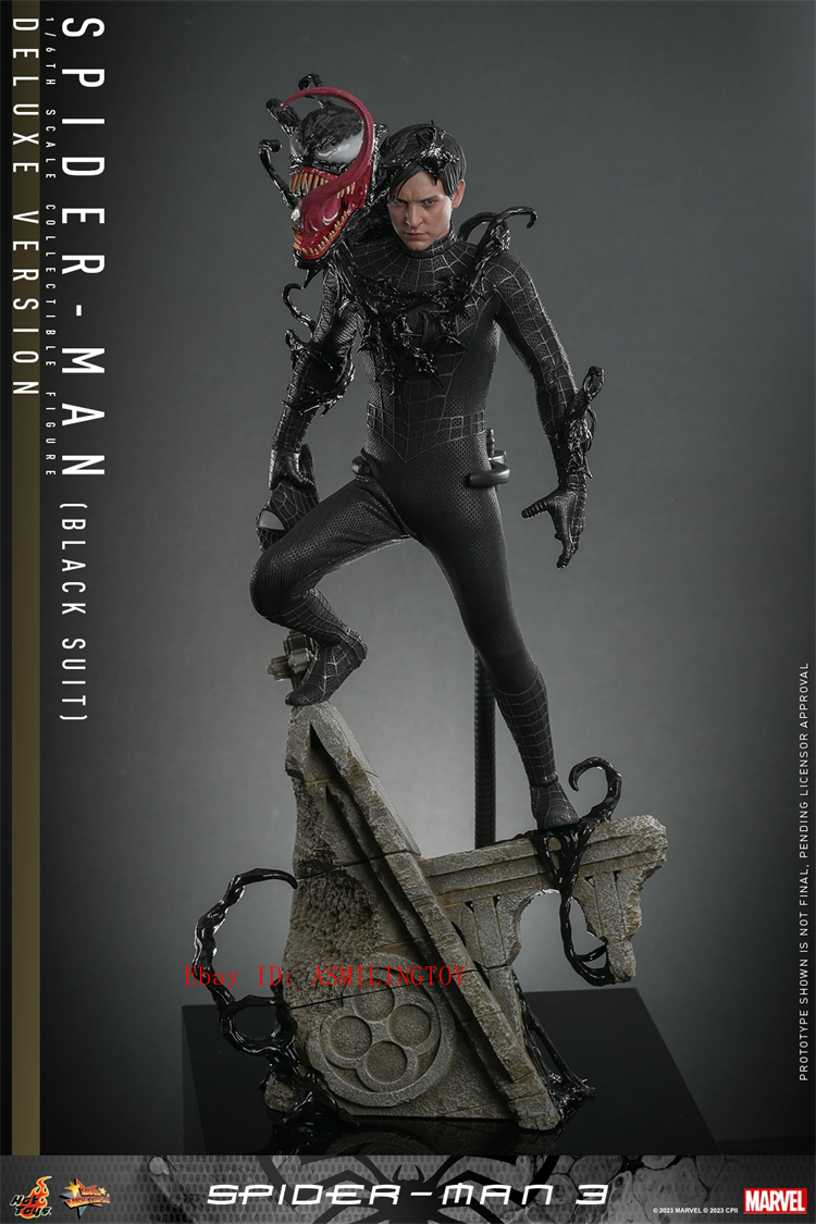Hot Toys MMS728 Spider-Man (Black Suit) 1/6th Collectible Action