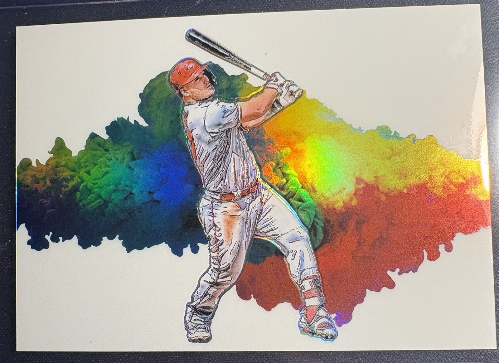 Panini 2019 Prizm Color Blast Mike Trout #CB5 Los Angeles case hit 🔥🔥🔥