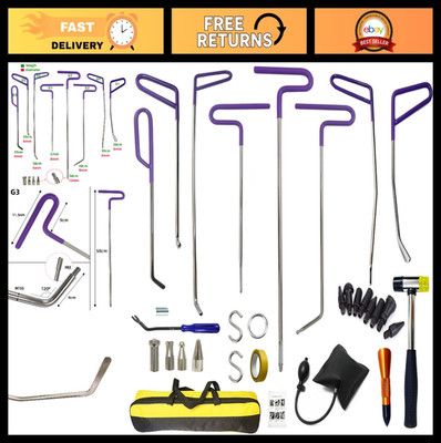 30 Pcs Paintless Dent Repair Rods Kit - Professional Hail Damage Tool, Manganese