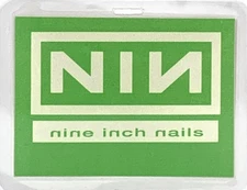 Nine Inch Nails NIN Backstage Pass Satin Cloth Laminated Unused Rare 21