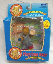 Vermont Teddy Bear TYCO PLAYTIME BEAR 3" POCKET COLLECTION Plush Toy CLIP IN BOX