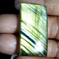 49.05Cts100%Natural Blue Power Labradorite Cushion Cabochon Gemstone