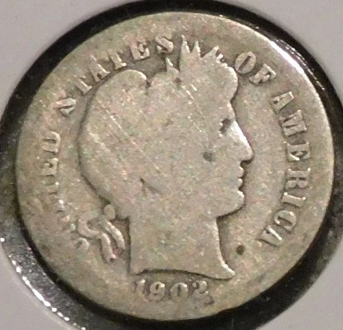 Photo of a 1902-S Barber Dime from an eBay listing that sold on Jul 14, 2026
