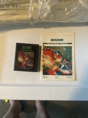Berserk Berzerk (Atari 2600, 1982) Authentic Cartridge & Manual Cleaned Tested