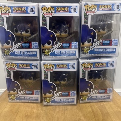 NYCC25 FUNKO Pop! Sonic W/Caliburn Exclusive Con sticker w/ case ON HAND