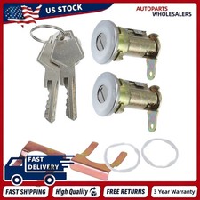 New Door Lock Cylinder W 2 Keys Gasket Retainer 2lot For Dodge D150 1977-1989 New Door Lock Cylinder W 2 Keys Gasket Retainer 2lot For Dodge D150 1977-1989