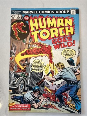 Human Torch #2 Newsstand The Wizard Sue Storm Destroyer Nov 1974 Marvel