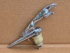 02-08 Jaguar X-type Oem Factory Chrome Leaping Cat Hood Ornament W Mounting Nut