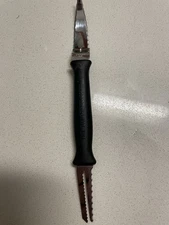 The Pampered Chef Two Sided Grapefruit Knife Made In The USA Black & Stainless