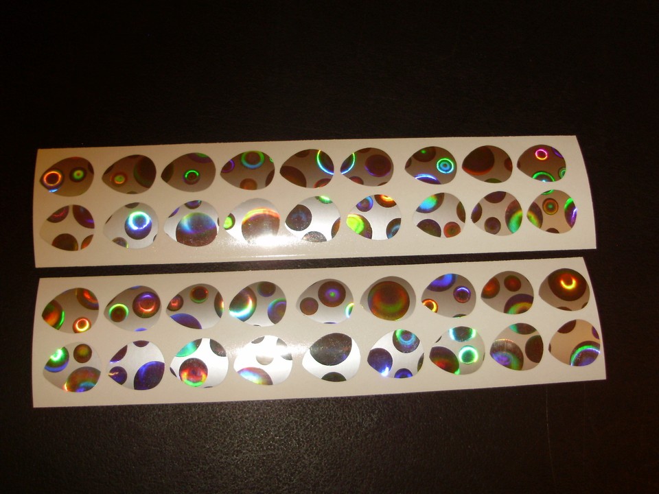 2 Colorado Blade 50 PCS Holo/UV/Glow Die Cuts in 9 Styles Fishing Lure