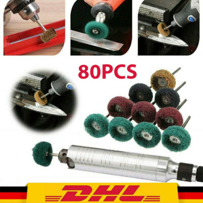 80x Universal Polierscheibe Schleifscheibe für Dremel Räder Zubehör 1'' 25mm Set