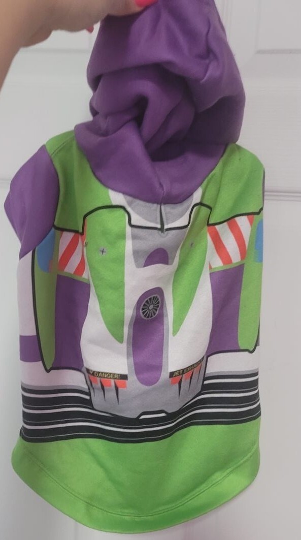 DISNEY'S PIXAR TOY STORY BUZZ LIGHTYEAR HOODIE SWEATSHIRT PET DOG