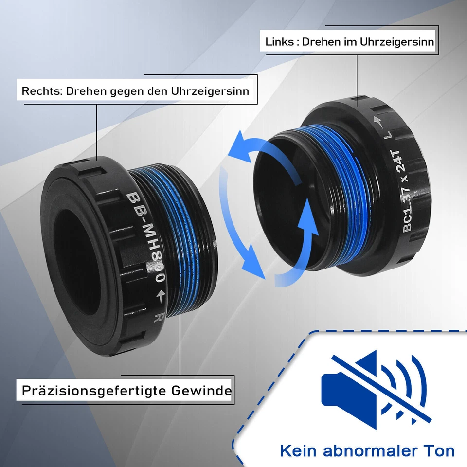 BB 68/73mm Gewinde MTB Rennrad Tretlager Keramiklager für Shimano Hollowtech II - Bild 4 von 4