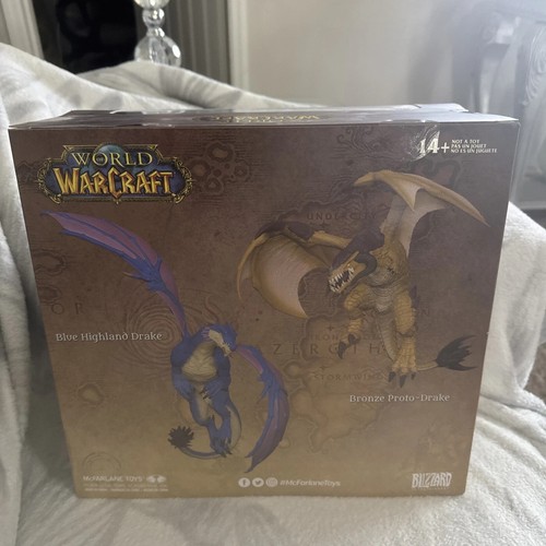 WORLD OF WARCRAFT McFarlane Toys Bronze Proto-Drake and Blue Highland Drake 2pk - Picture 16 of 19