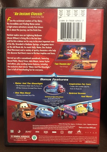 Lot Of 4 Disney DVDs Nemo, Cars, Ice Age, & Bridge To Terabithia - Picture 3 of 12