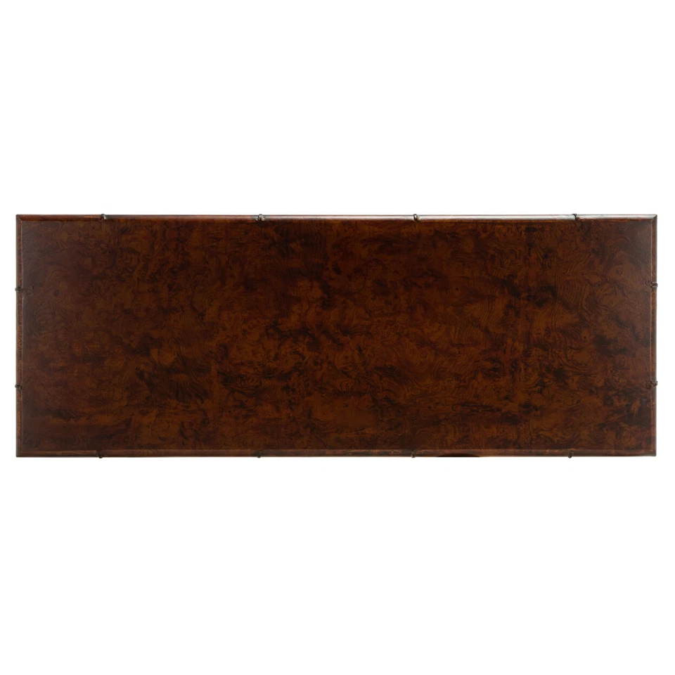 Mesa consola SAFAVIEH Tudor 2 estantes | Marrón oscuro/dorado | Foto 4 de 4