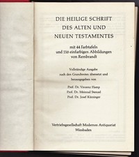 Die Heilige Schrift, Prof. Hamp,Stenzel,Kürzinger,Pattloch Verlag,Wiesbaden,1977