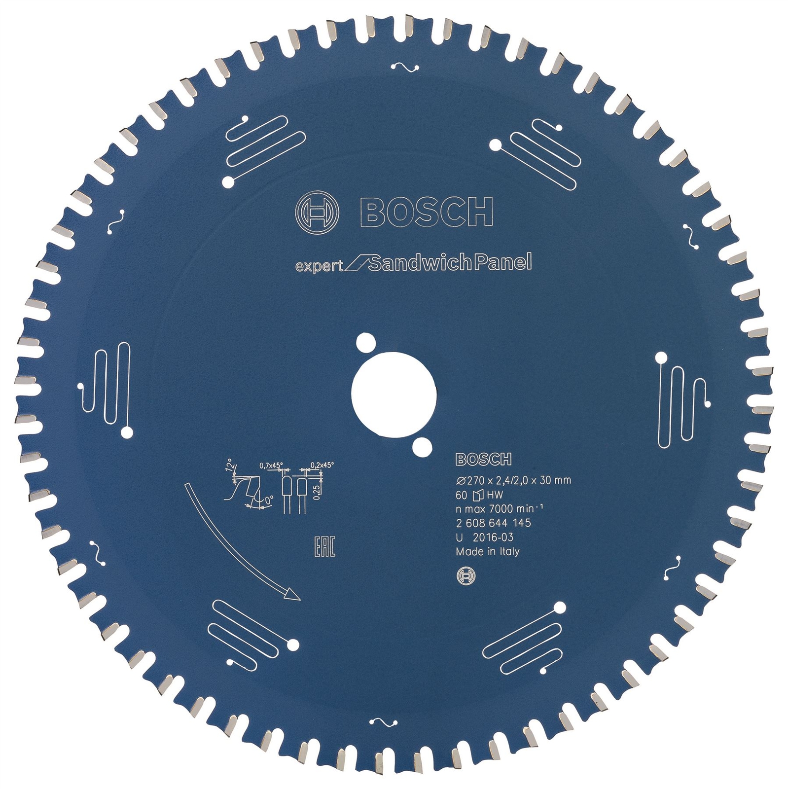 Bosch Expert Sandwich Panel circular saw blade 270x30x2,4 mm, 60 2608644145