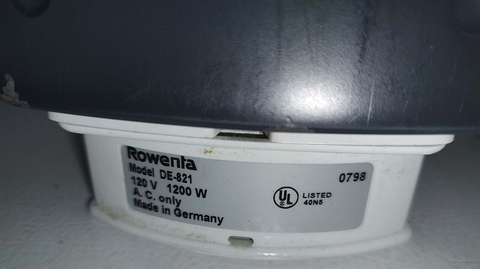 Rowenta Professional Titan Plus Steam Iron DE821 Used Tested/Works
