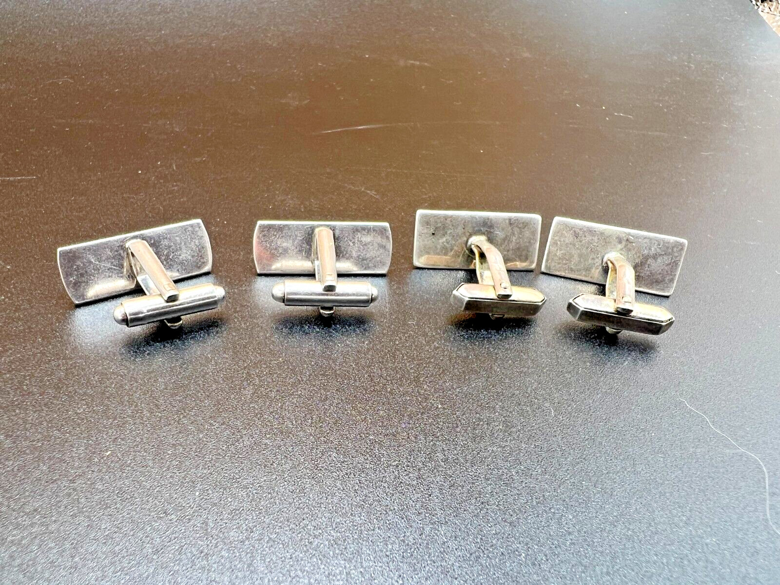 Stunning Sterling Silver Rectangular Cufflinks 1 … - image 5