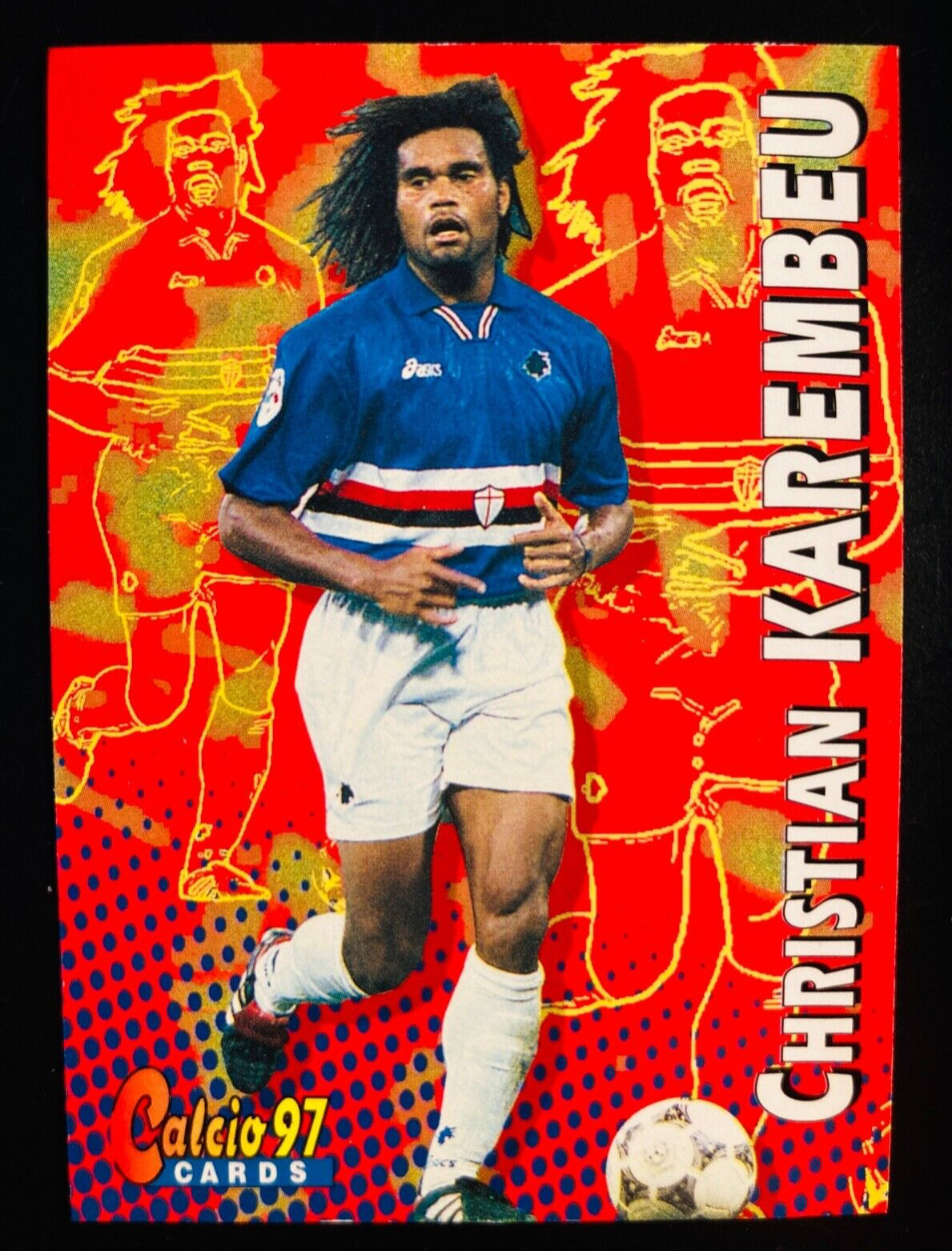 1996-97 Panini Calcio cards 1997 # 49 Christian Karembeu Sampdoria card